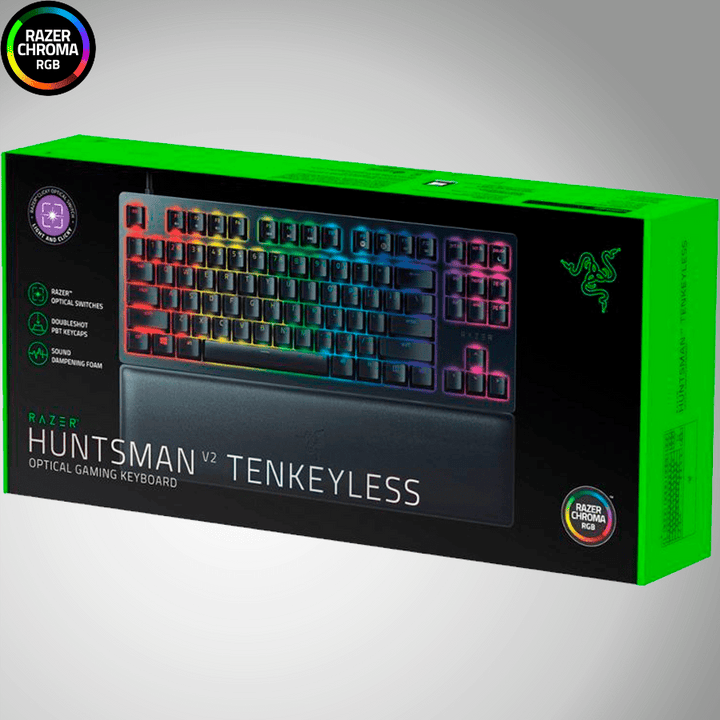 Teclado Us Razer Huntsman V2 TKL Optical Purple Switch Chroma(P163B) - Achorao