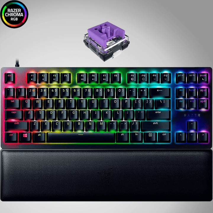 Teclado Us Razer Huntsman V2 TKL Optical Purple Switch Chroma(P163B) - Achorao