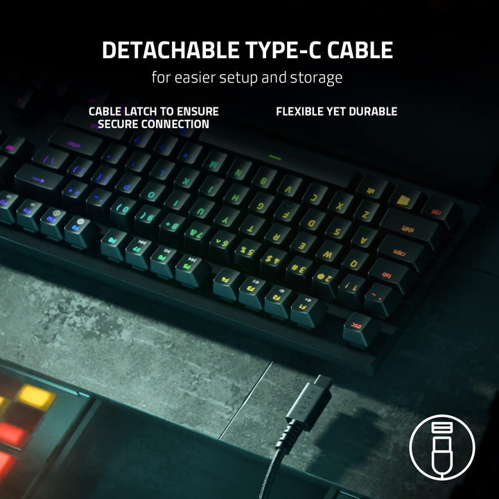 Teclado Us Razer Huntsman V2 TKL Optical Purple Switch Chroma(P163B) - Achorao