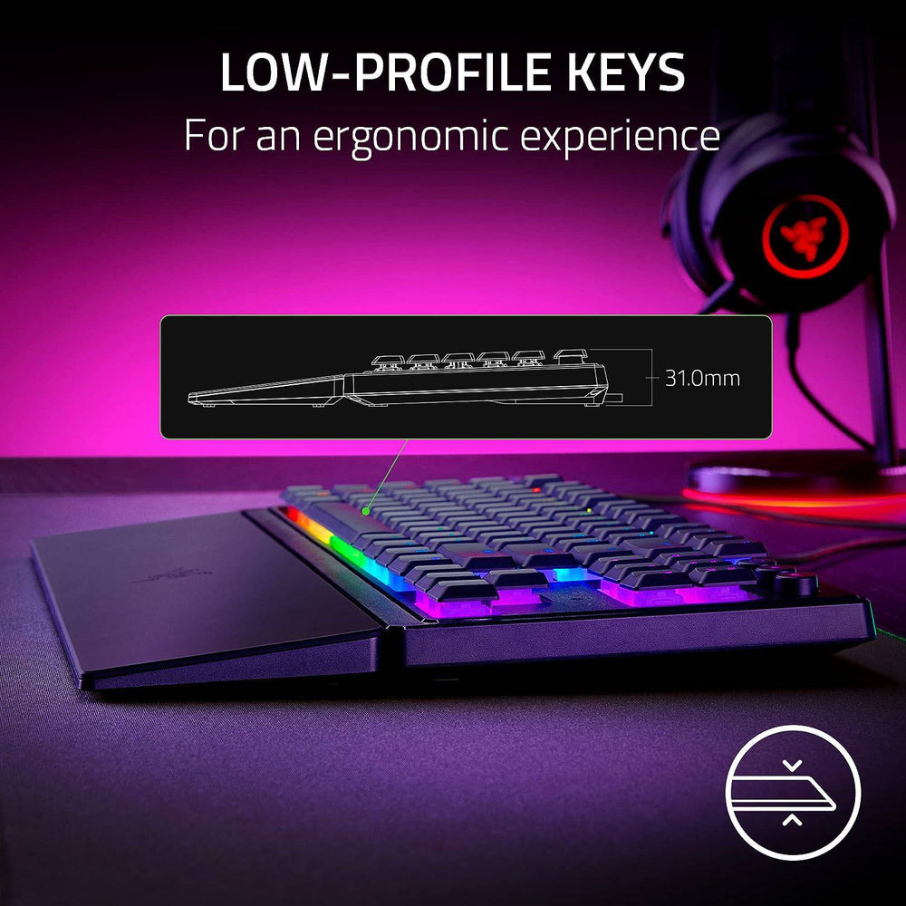 TECLADO US RAZER ORNATA V3 TKL  MECHA-MEMBRANE  LOW PROFILE CHROMA - Achorao
