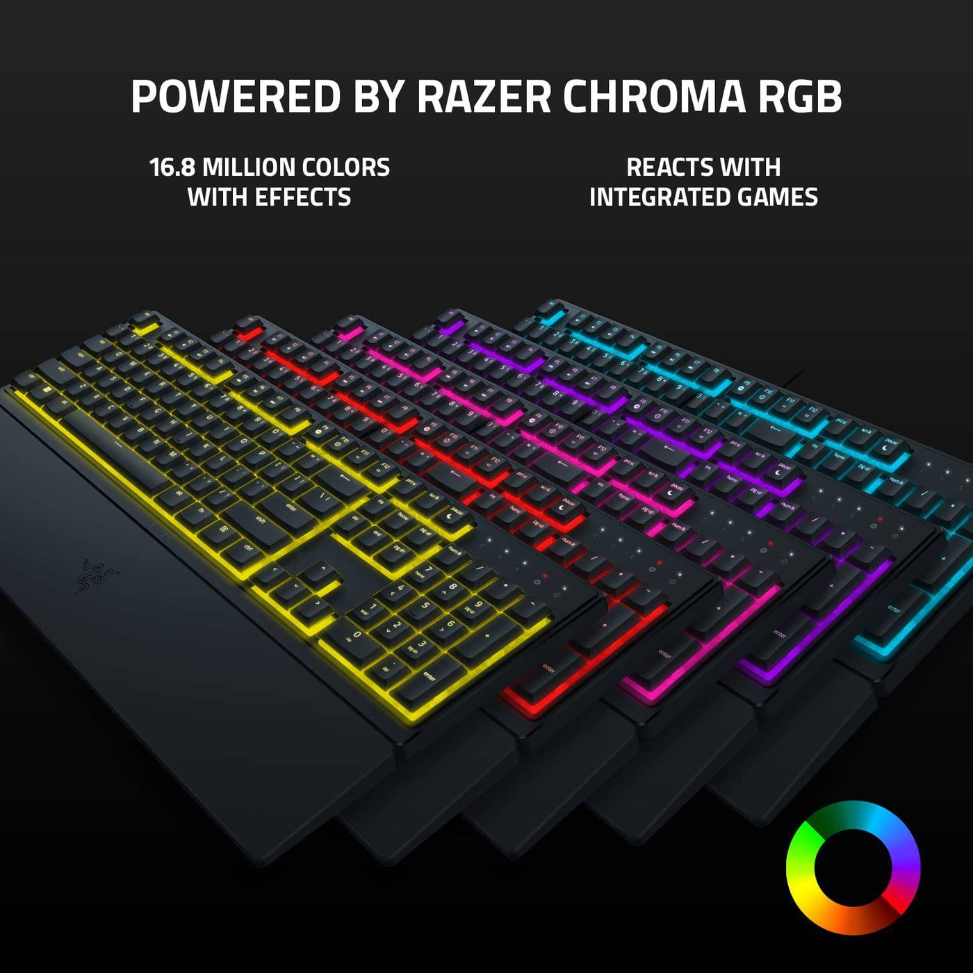 Teclado US Razer Ornata V3 X Membrane Low Profile Chroma Rgb - Achorao