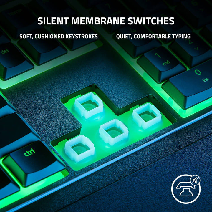 Teclado US Razer Ornata V3 X Membrane Low Profile Chroma Rgb - Achorao