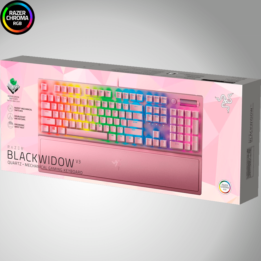 Teclado Razer Blackwidow V3 RGB Mecánico Chroma Green Switch(P163B) - Achorao