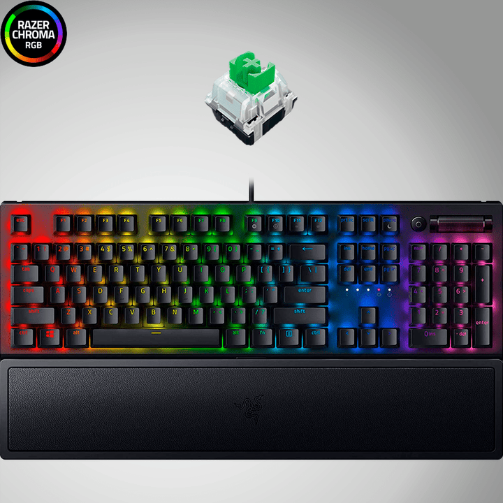 Teclado Razer Blackwidow V3 RGB Mecánico Chroma Green Switch(P163B) - Achorao