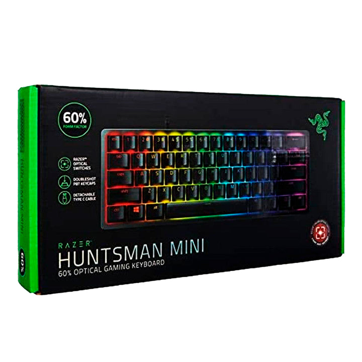 Teclado Razer Huntsman Mini 60% Mecánico RGB(P163B) US Switch Red - Achorao