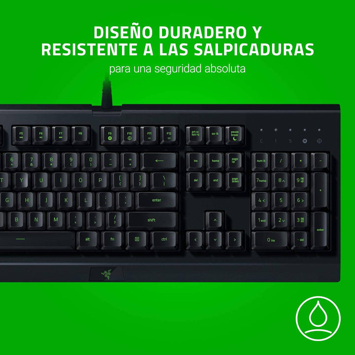 Teclado Razer Cynosa Lite Essential Resistente Derrames(P163B) - Achorao