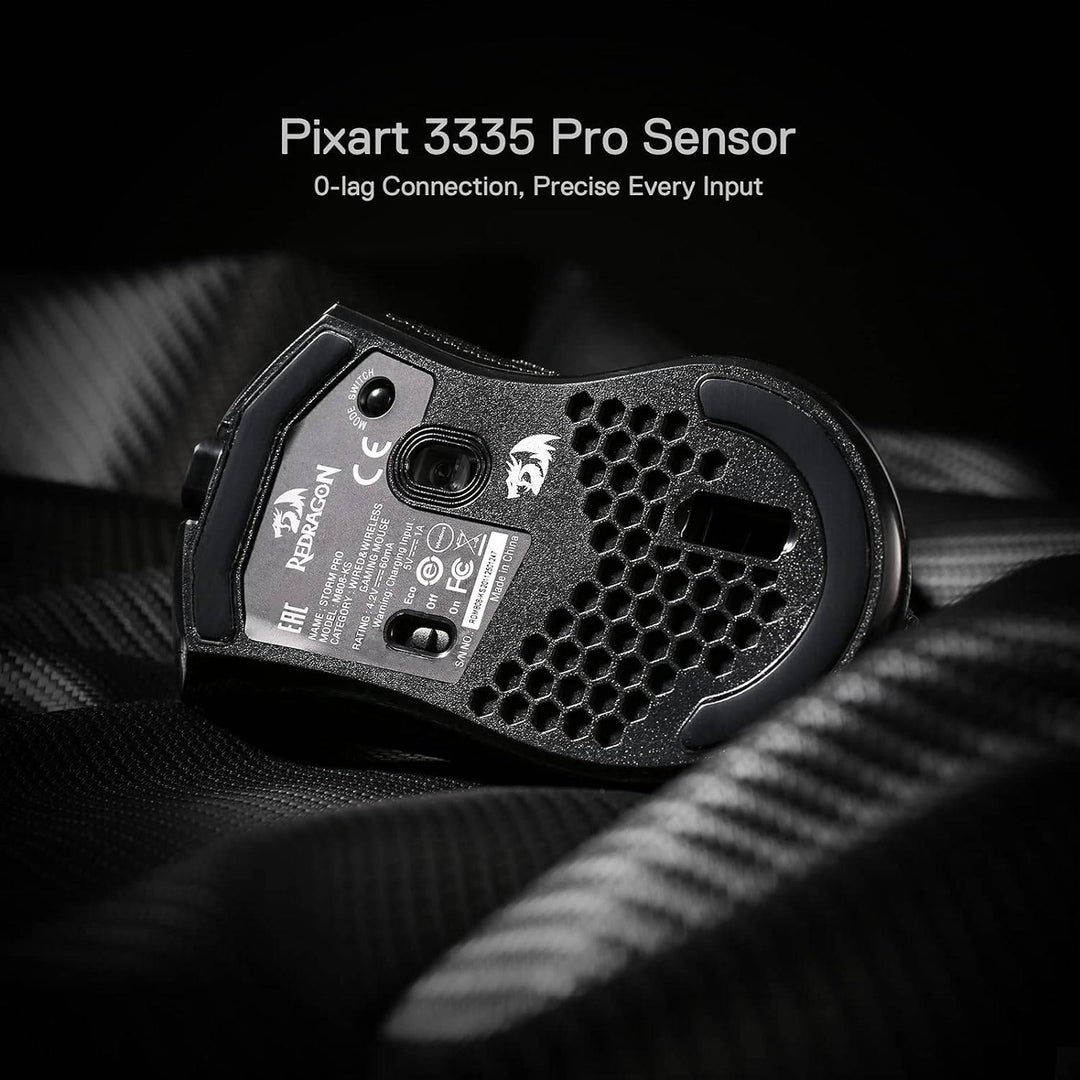 Mouse Redragon STORM PRO M808-KS Wireless RGB - Achorao