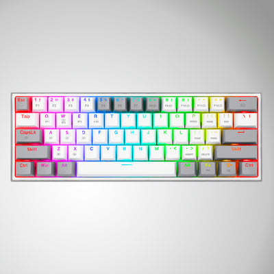 Teclado mecánico Redragon Fizz Pro K616 RGB Wireless, Español WHITE/PINK - Achorao