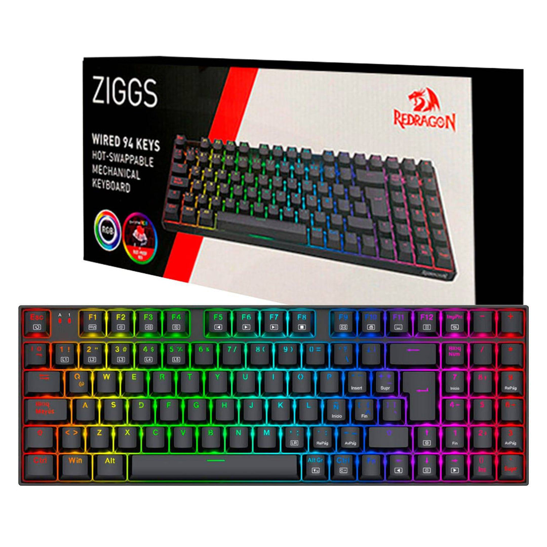 Teclado Gamer Mecánico Redragon Ziggs K669-rgb-sp - Achorao