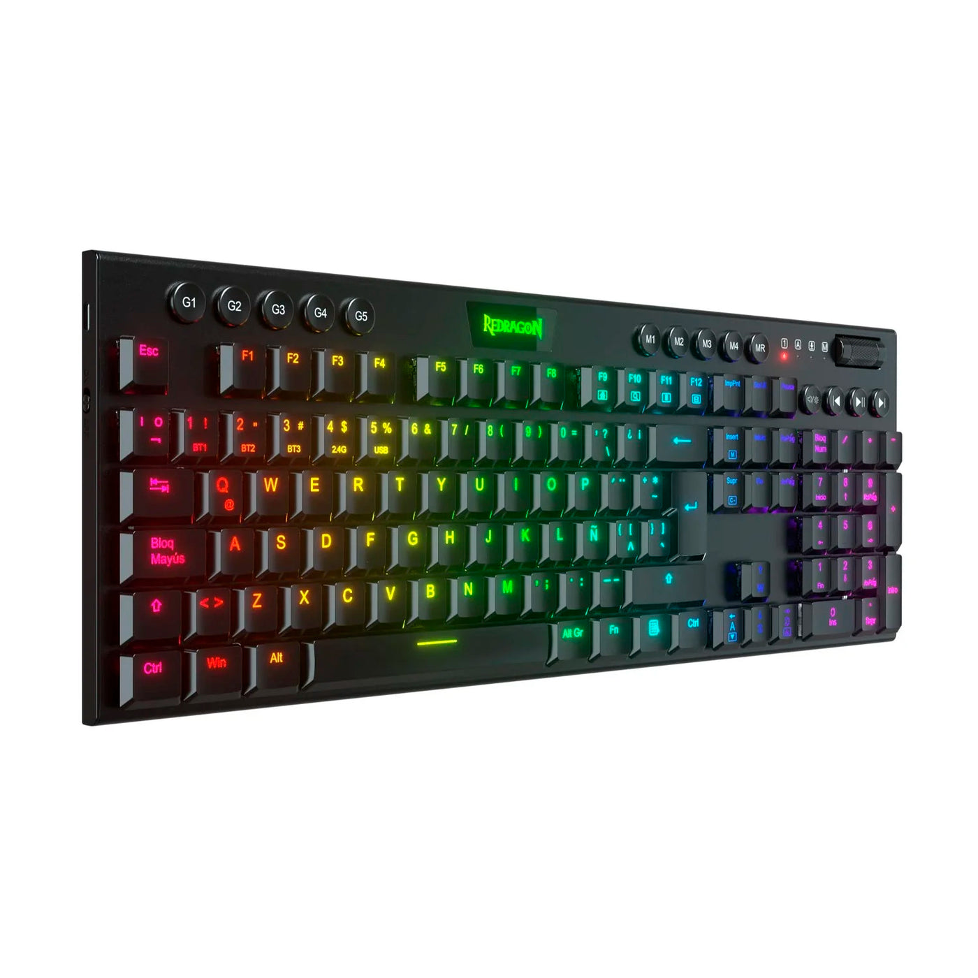 Teclado Mecánico Redragon HORUS FS K619-RGB-SP BLACK CABLEADO - Achorao