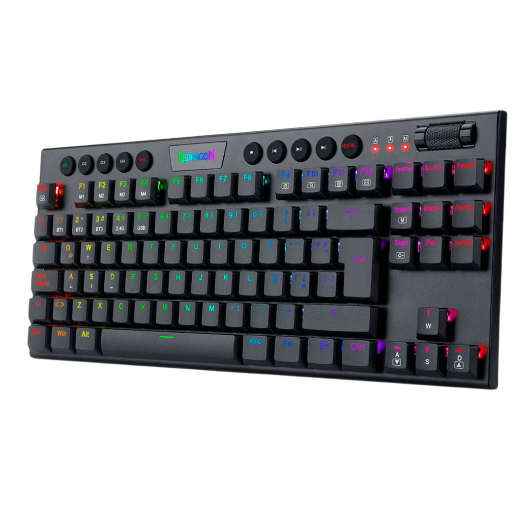 Teclado Redragon HORUS TKL Wireless. Spanish K621-RGB-SP RED SWITCH - Achorao