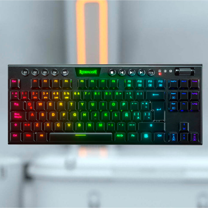 Teclado Redragon HORUS TKL Wireless. Spanish K621-RGB-SP RED SWITCH - Achorao