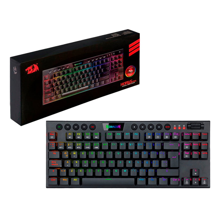 Teclado Redragon HORUS TKL Wireless. Spanish K621-RGB-SP RED SWITCH - Achorao