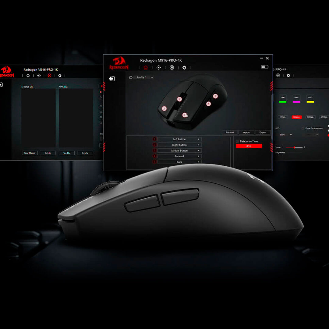 Mouse Redragon K1NG PRO (4K HZ) Inalámbrico - Achorao