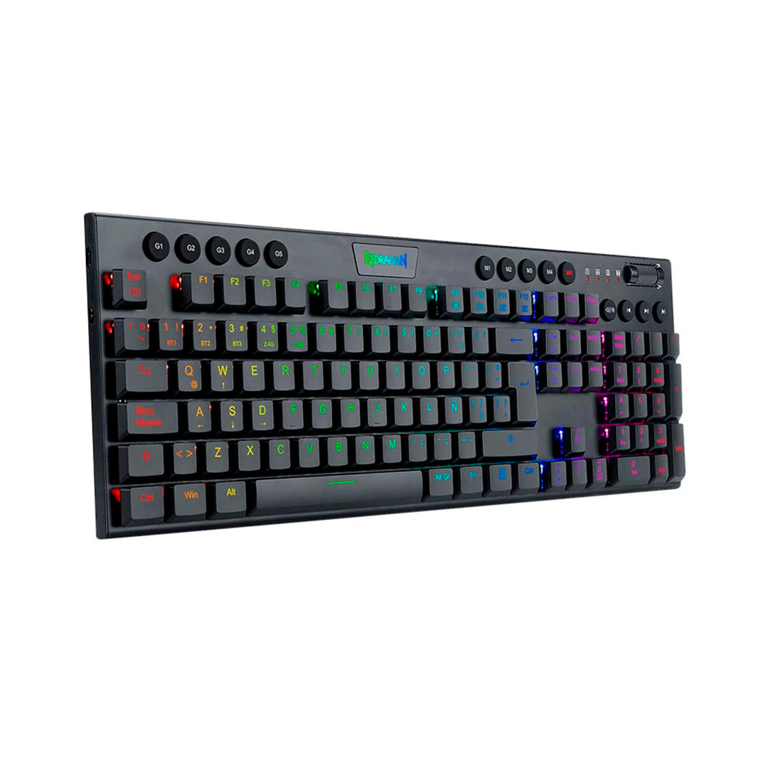 Teclado Redragon HORUS FS Wireless. Spanish K618-RGB-SP RED SWITCH - Achorao
