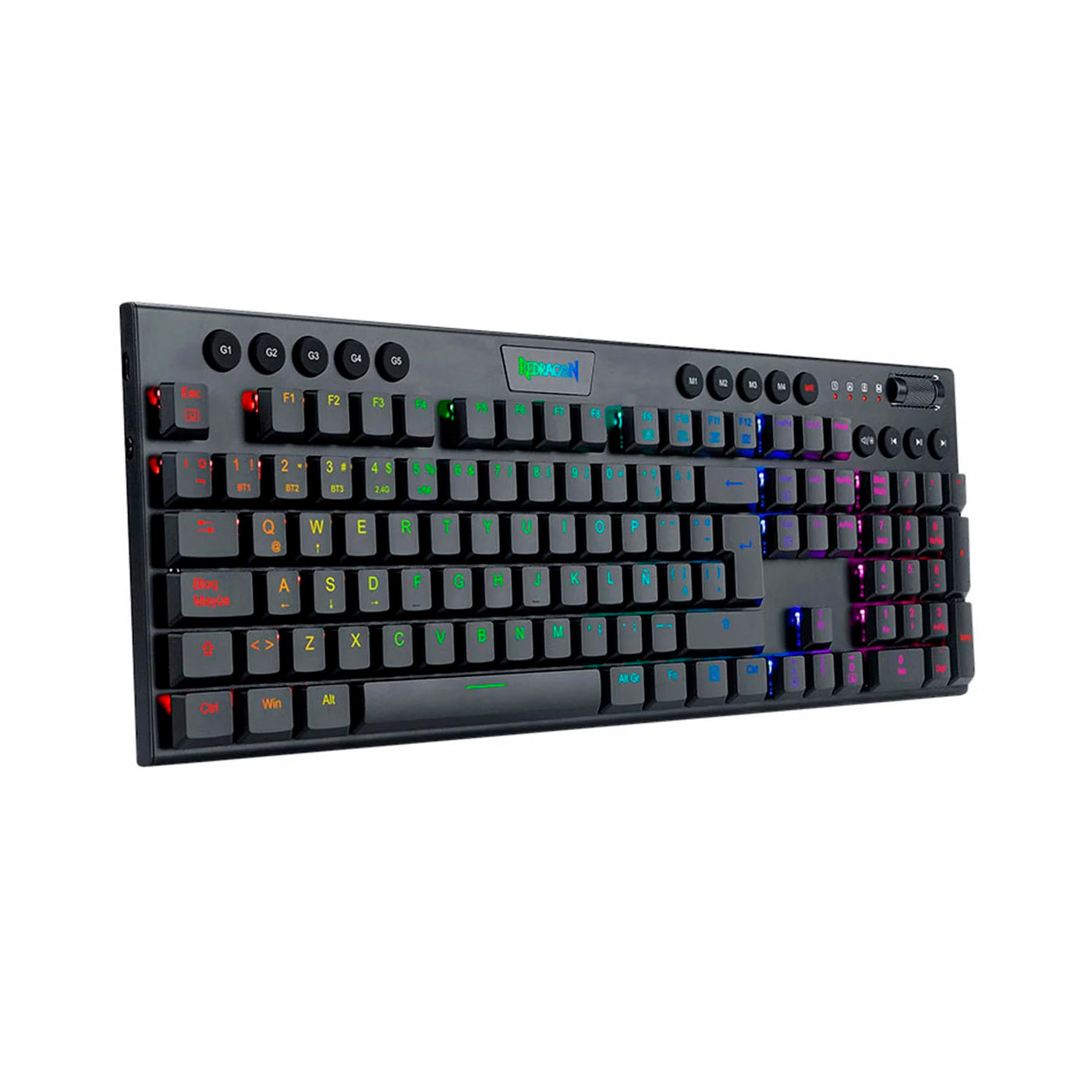 Teclado Redragon HORUS FS Wireless. Spanish K618-RGB-SP RED SWITCH - Achorao