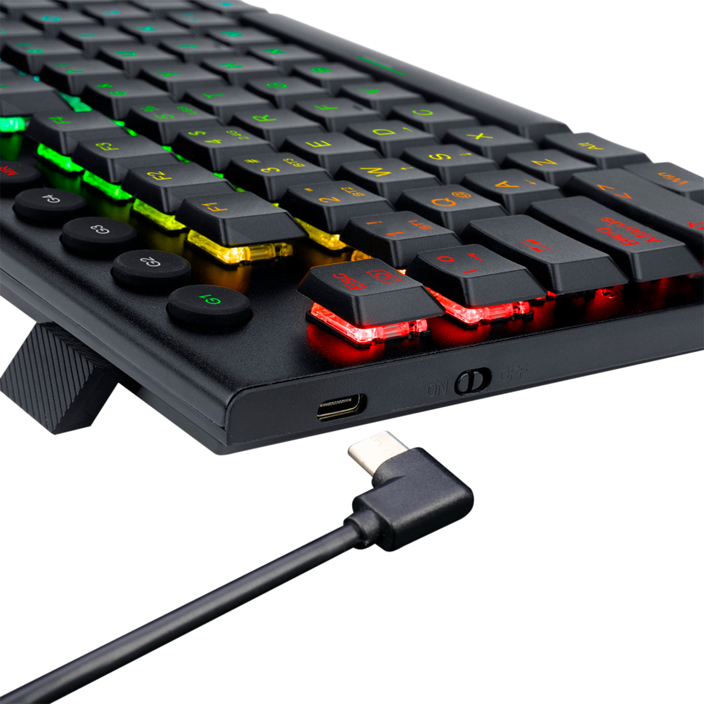 Teclado Redragon HORUS FS Wireless. Spanish K618-RGB-SP RED SWITCH - Achorao