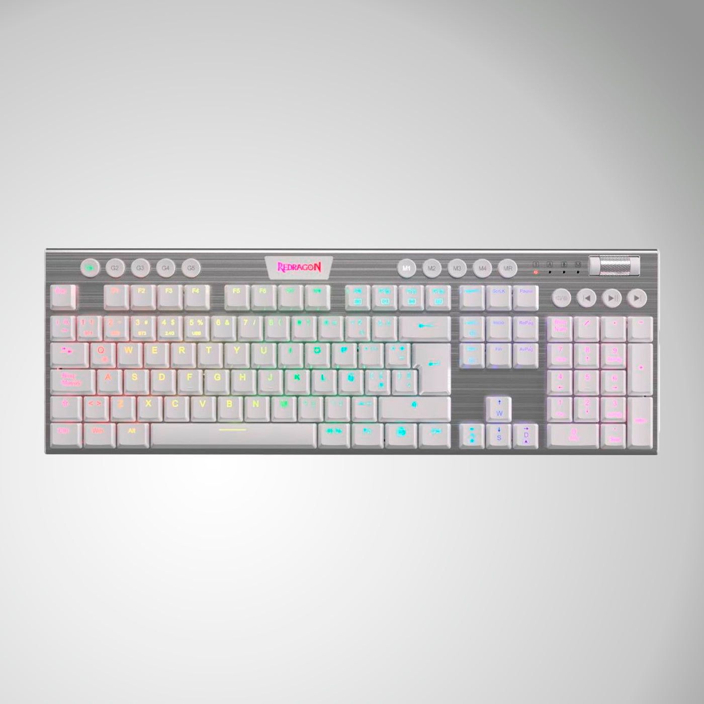 Teclado Redragon HORUS FS Wireless. Spanish K618-RGB-SP RED SWITCH - Achorao