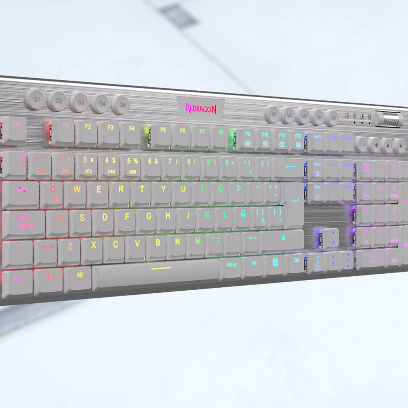 Teclado Redragon HORUS FS Wireless. Spanish K618-RGB-SP RED SWITCH - Achorao