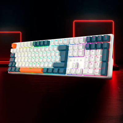 Teclado gamer Redragon Trundle K668WBO-RGB SP - Achorao