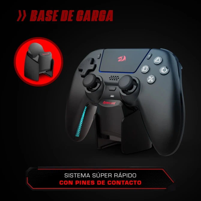 Gamepad Redragon WARGRIP G831 Inalámbrico BLACK con Base de Carga, para PS5 y PC