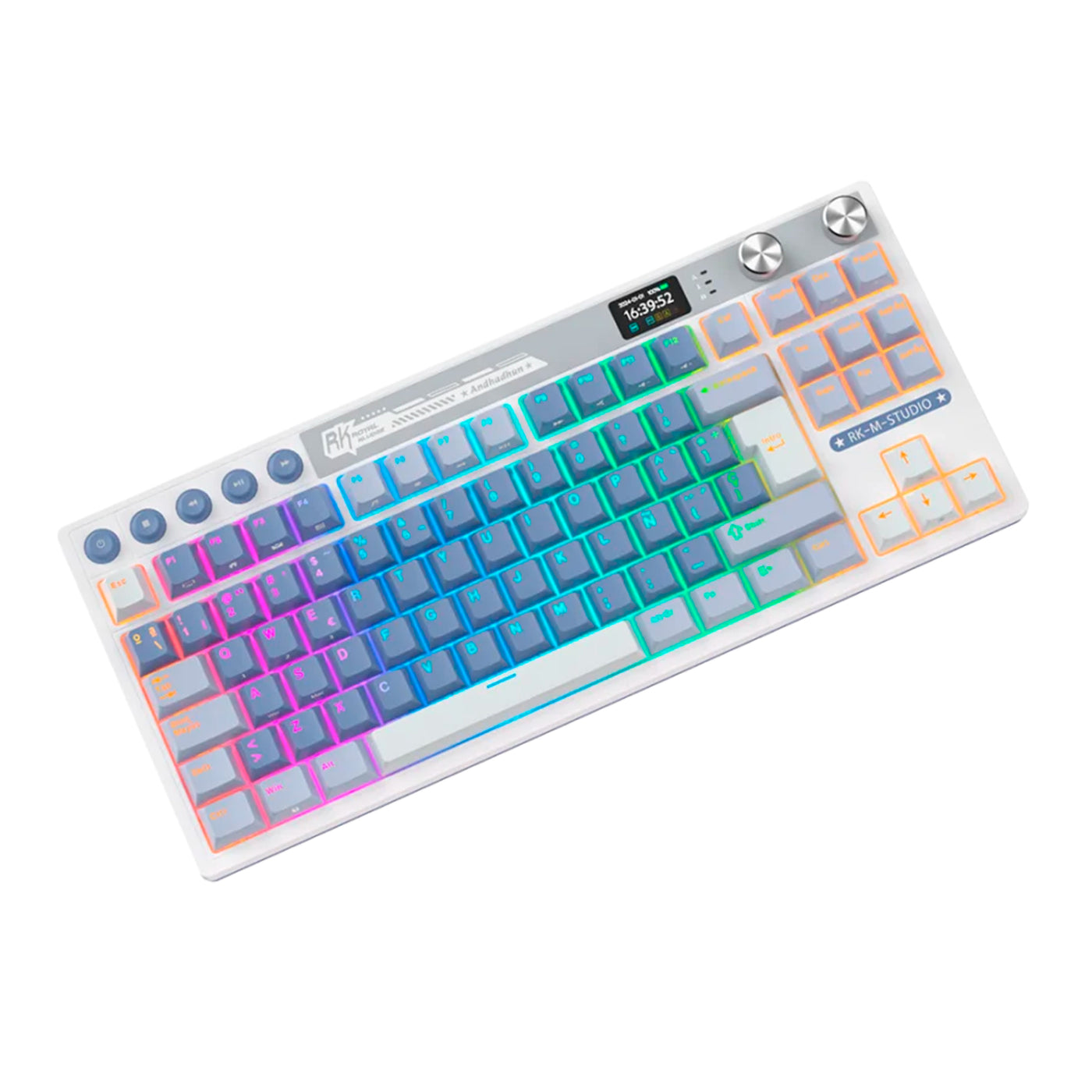Teclado mecánico gamer Royal Kludge RK M87 Inalámbrico - Achorao