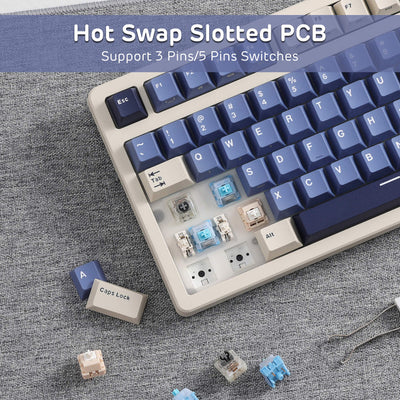 Teclado mecánico gamer Royal Kludge RK-S85 TKL Inalàmbrico - Achorao