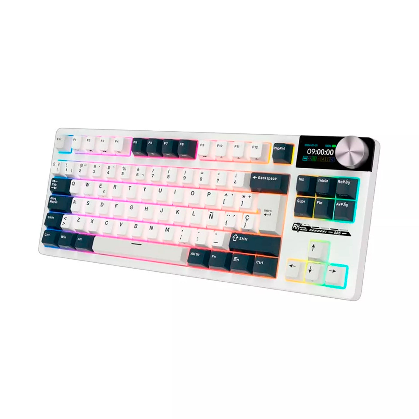 Teclado mecánico gamer Royal Kludge RK-S85 TKL Inalàmbrico - Achorao
