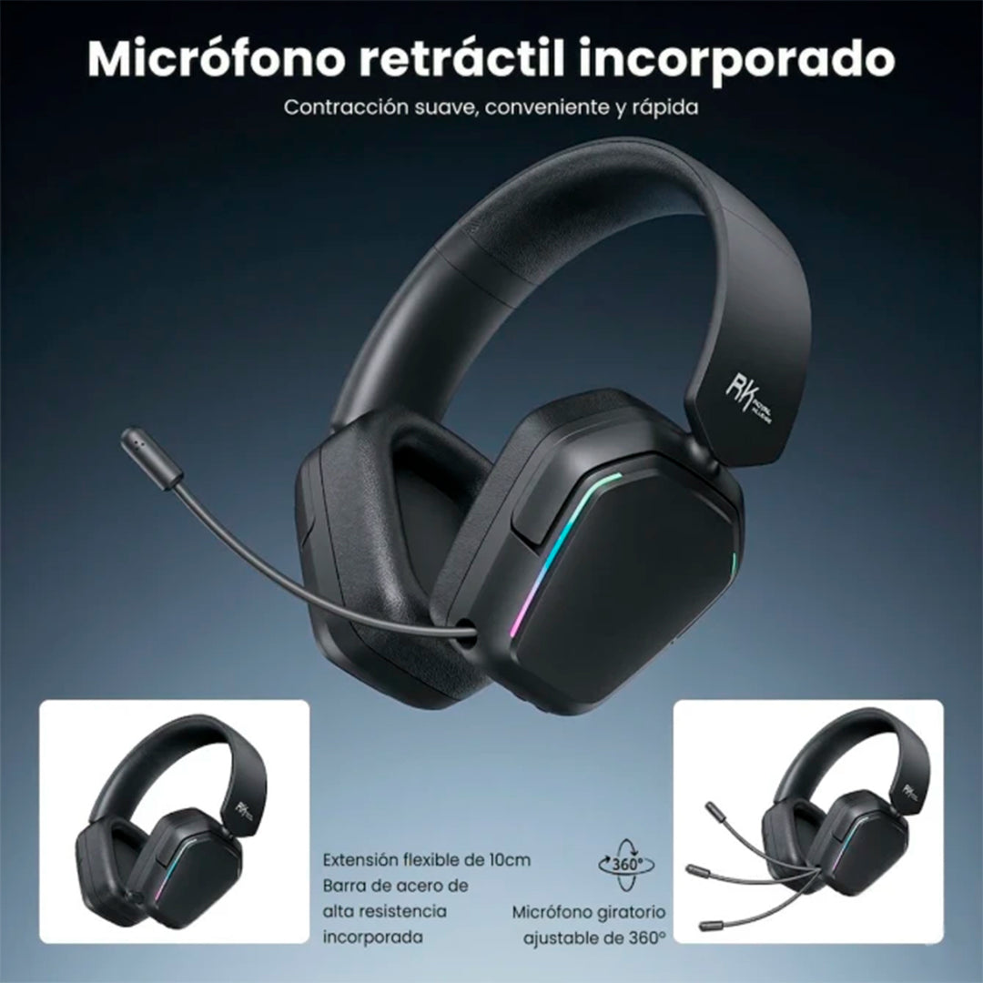Audífonos gamer Royal Kludge HG101 Inalámbrico - Achorao