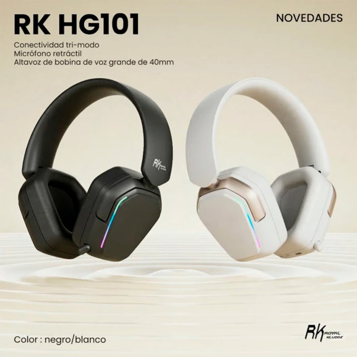 Audífonos gamer Royal Kludge HG101 Inalámbrico - Achorao