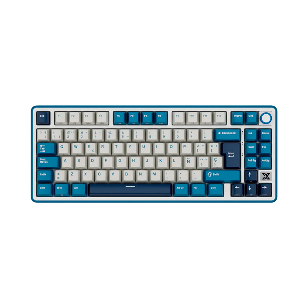 Teclado mecánico gamer Royal Kludge RK X87 Inalámbrico, Beige Switch