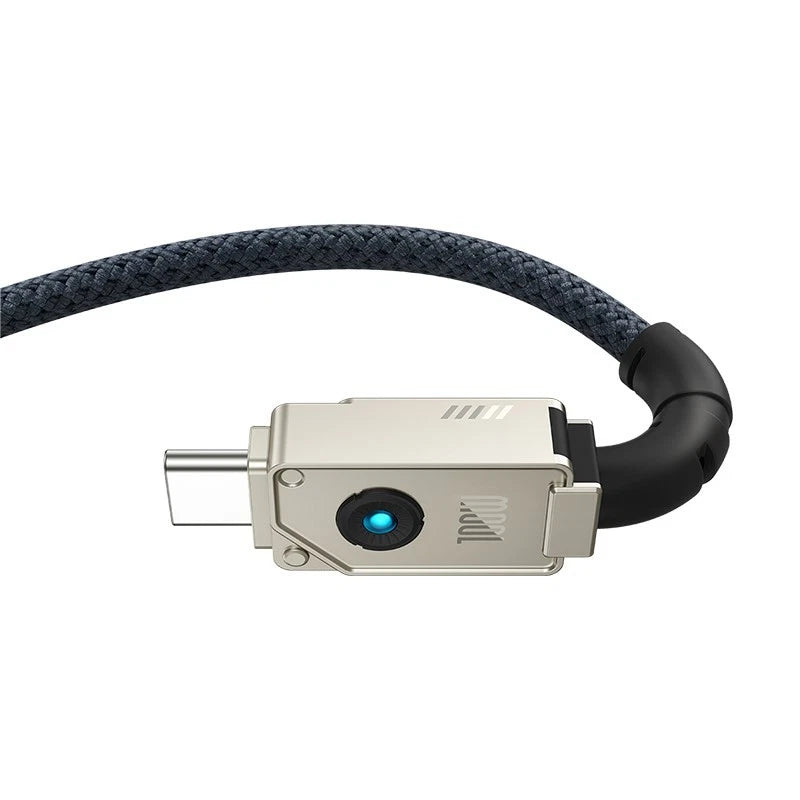 Cable de carga rápida Baseus Unbreakable Series, USB-C a USB-C, transferencia de datos, 100 W, 2 m - Achorao