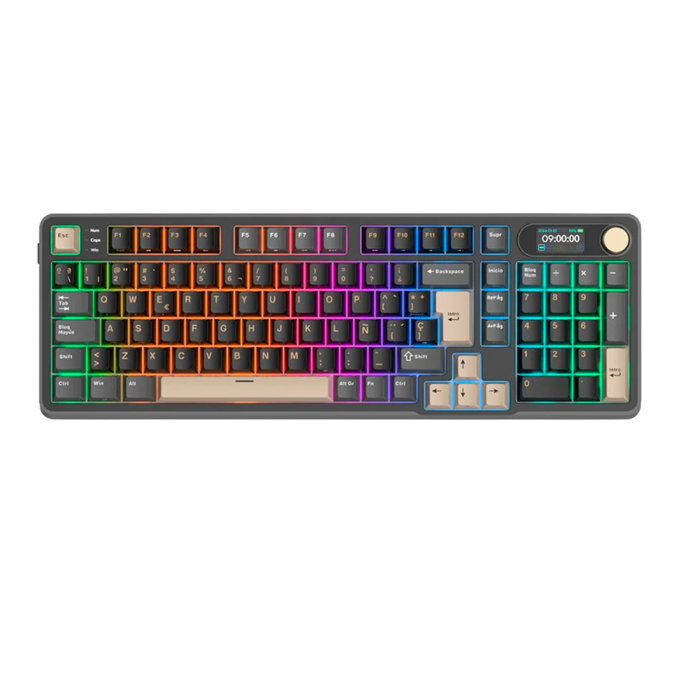 Teclado gamer Royal Kludge RK-S98 Inalámbrico - Achorao