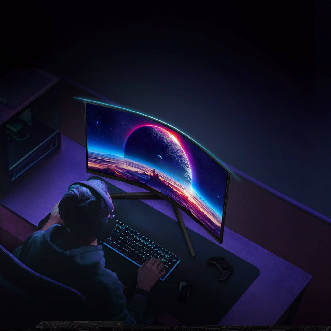 Monitor Samsung Odyssey G5 27" QHD (2560 x 1440), 1 x HDMI 2.0, 1 x DP 1.2, 1 x Audífono - Achorao