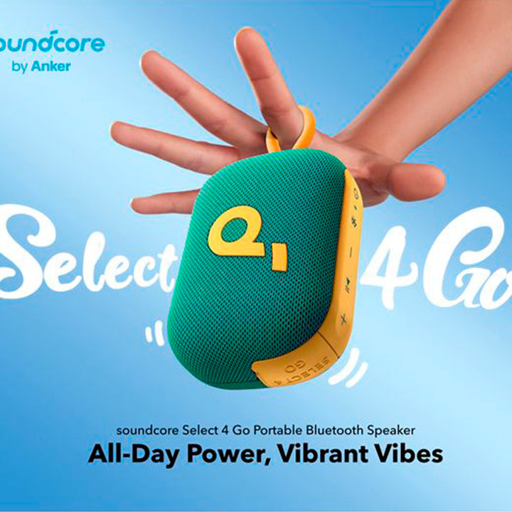 Parlante Bluetooth portátil Soundcore Select 4 Go Yellow &amp; Green