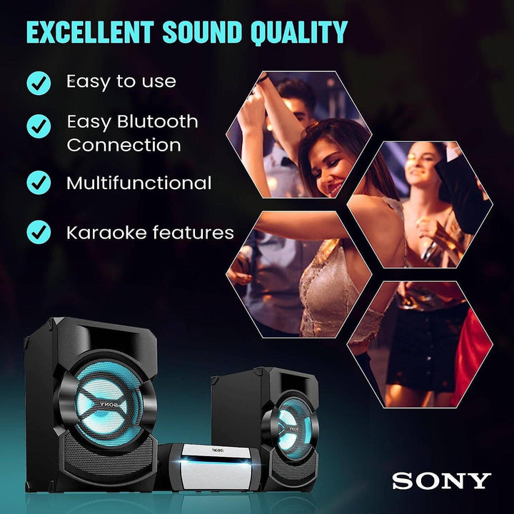 Equipo de sonido Sony SHAKE-X10D  Bluetooth | DVD | HDMI | Karaoke | NFC | Fiestable - Achorao