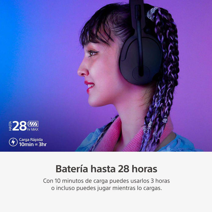 Audífonos inalámbricos SONY con micrófono INZONE H5 para juegos (WH-G500/BZ UC INZONE H5) - Achorao