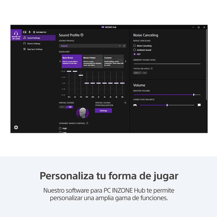 Audífonos inalámbricos SONY con micrófono y noise cancelling para juegos INZONE H9 (WH-G900N/WZ UC) - Achorao