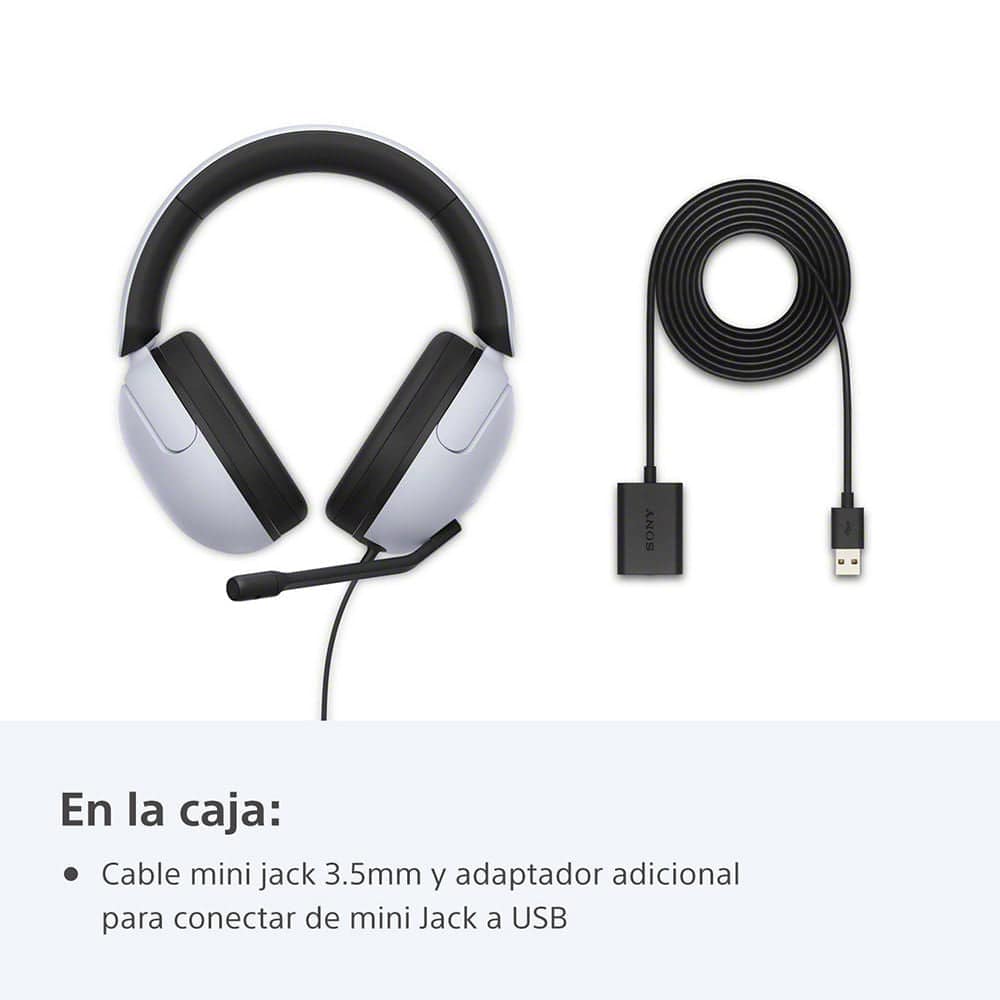 Audífonos SONY con cable y micrófono INZONE H3 para juegos (MDR-G300/WZ UC) - Achorao