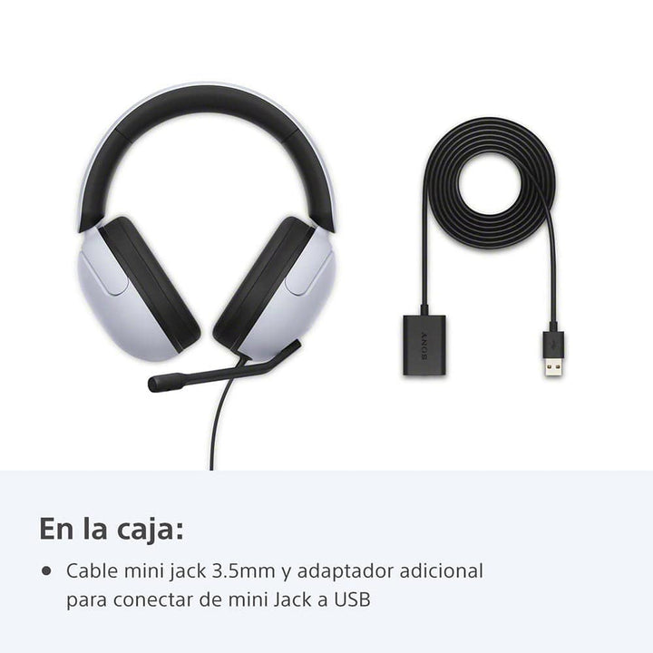 Audífonos SONY con cable y micrófono INZONE H3 para juegos (MDR-G300/WZ UC) - Achorao