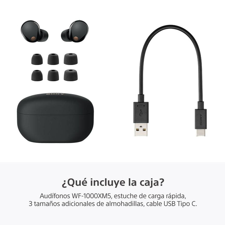 Audífonos SONY True Wireless con El Mejor Noise Cancelling WF-1000XM5/BZUC - Achorao