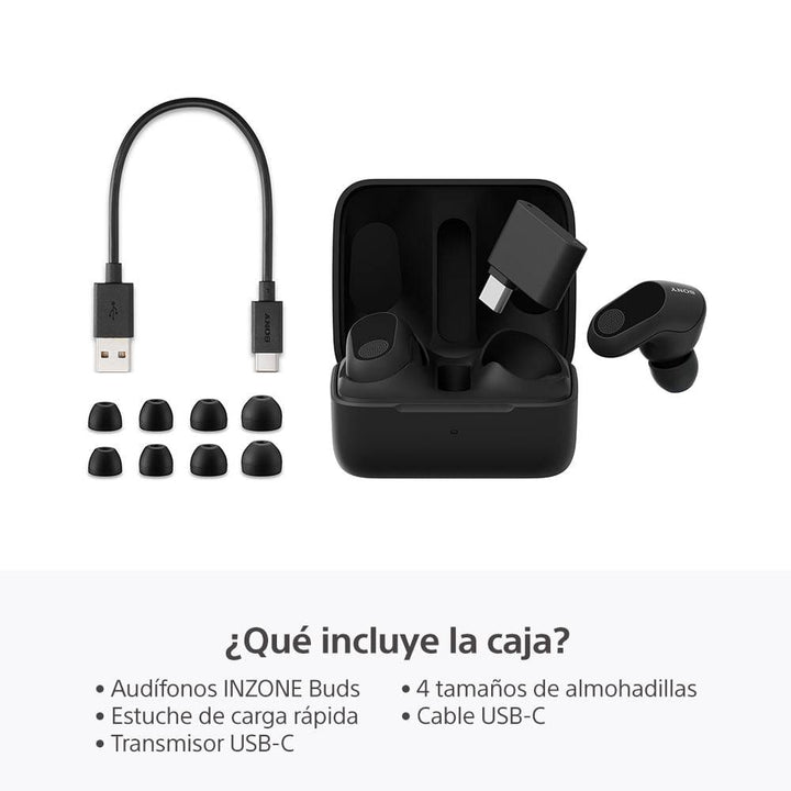 Audífonos SONY “True Wireless” inalámbricos con Noise Cancelling para juegos INZONE Buds (WF-G700N/BZ UC) - Achorao