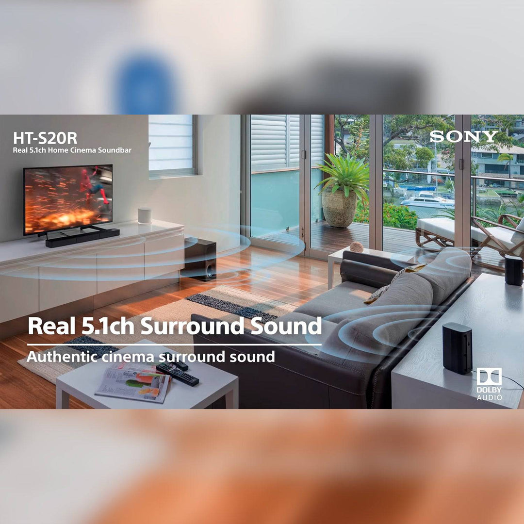 Barra de sonido de teatro en casa SONY de 5.1 canales HT-S20R - Achorao