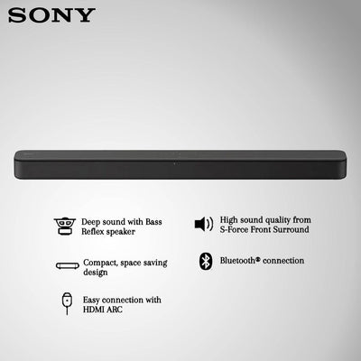 BARRA DE SONIDO SONY HT-S100F De 2 canales Con Bluetooth - Achorao