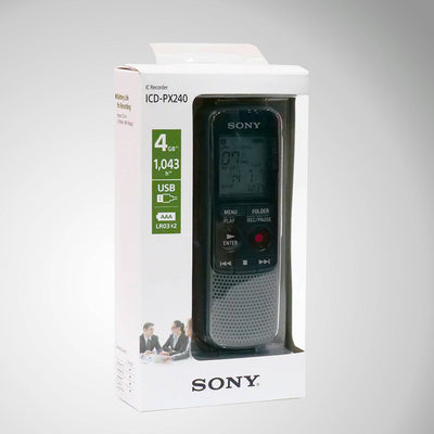 Grabadora de voz digital de 4 GB Sony ICD-PX240 - Achorao