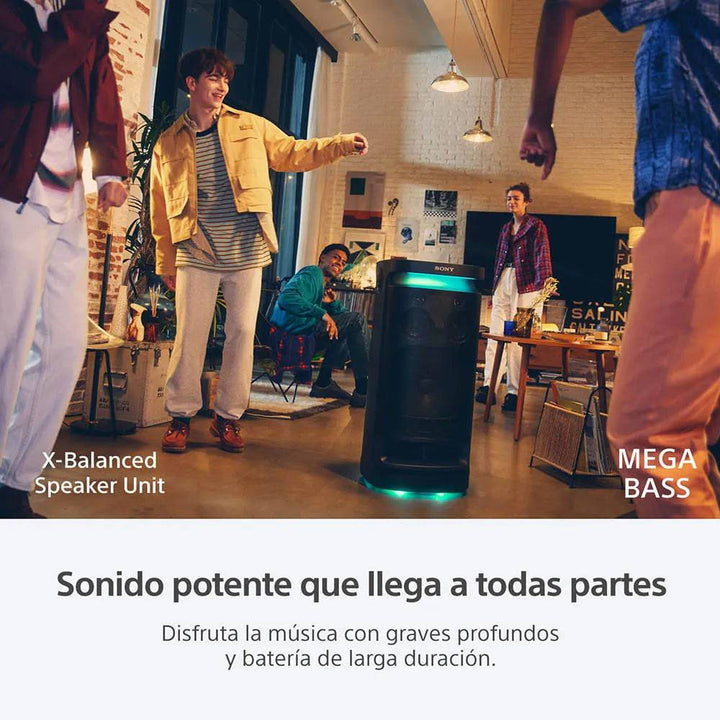 Parlante Sony SRS-XV900 X-Series Bluetooth 25 horas mango y ruedas integradas - Achorao