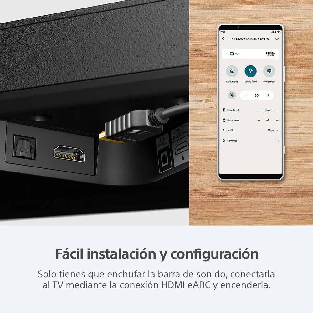 Soundbar Sony HT-S2000 Wi-Fi Bluetooth 250 W Achorao