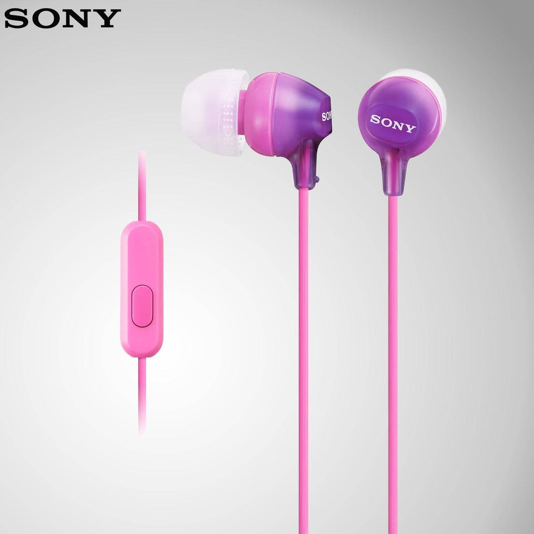 Auriculares estéreo originales Sony MDR-EX15AP con micrófono - para Android/Apple/Rim/Windows - Achorao