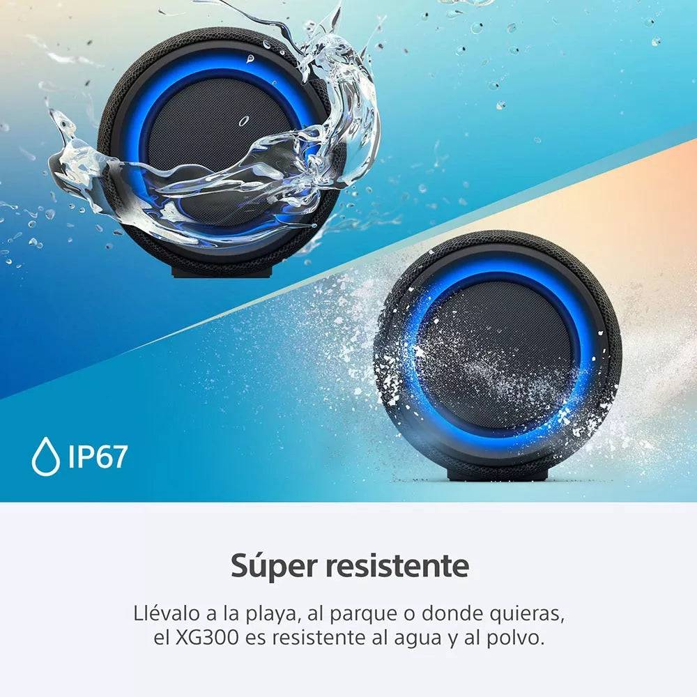 Parlante inalámbrico Sony portátil Srs-XG300 de la serie X - Achorao