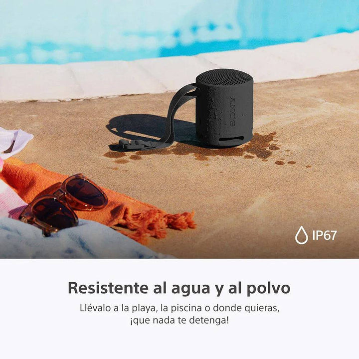 Parlante Sony inalámbrico portátil SRS-XB100 Resistente al agua Batería 16 horas - Achorao